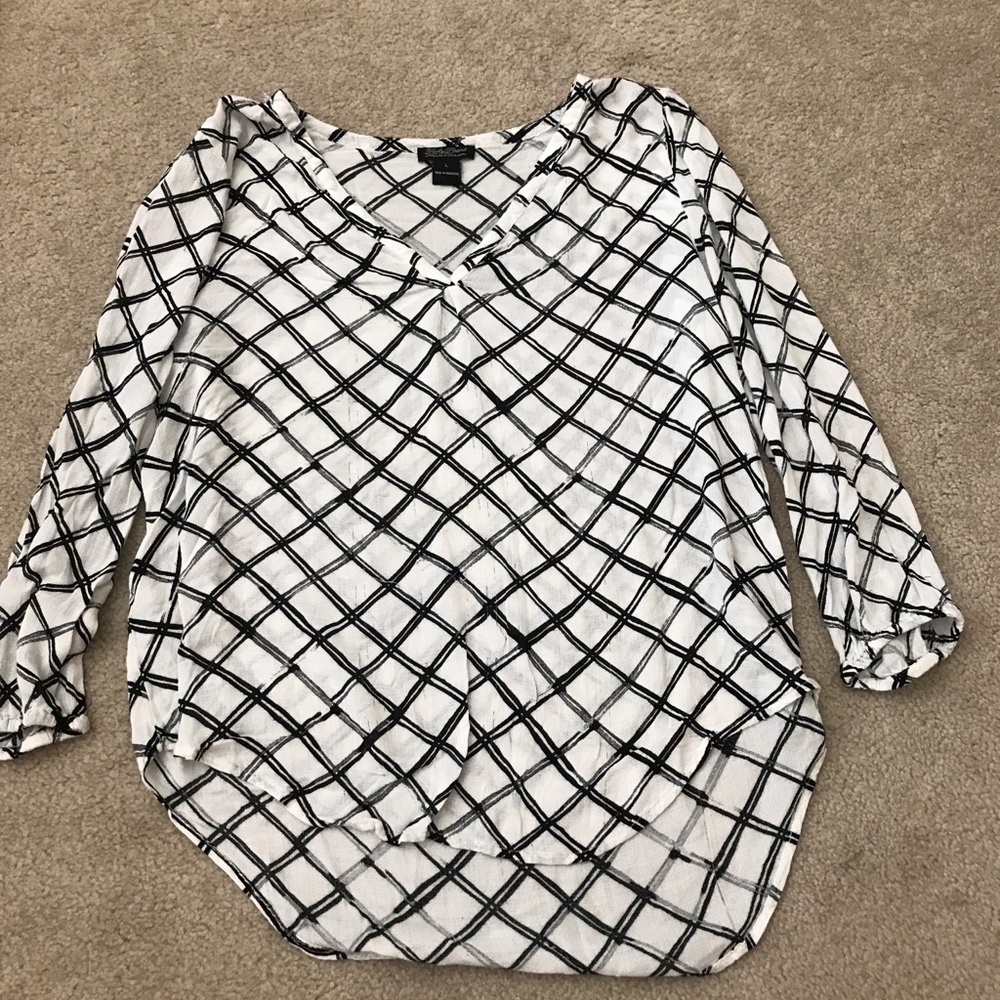 Lucky Brand Geometric Blouse